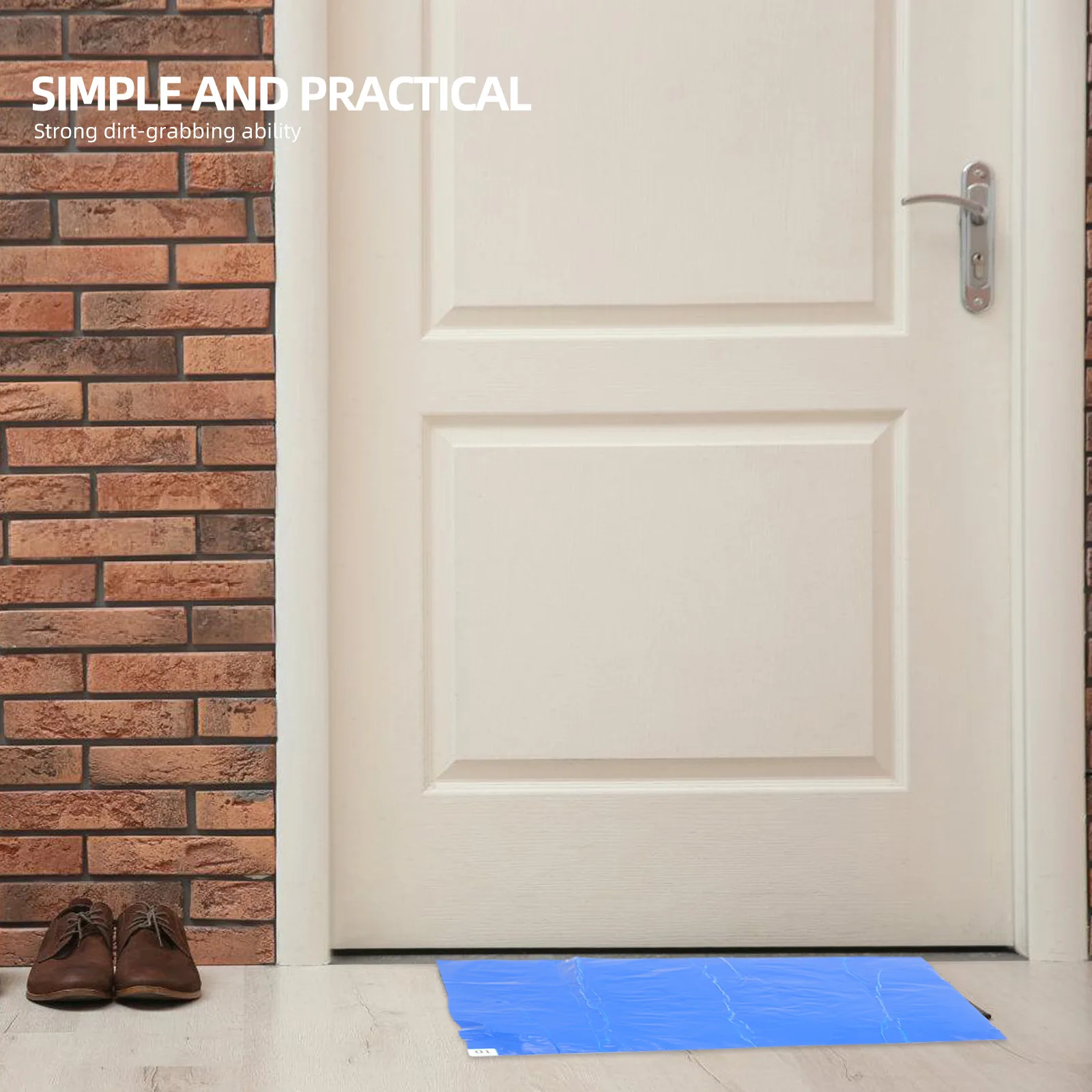 

Adhesive Dust Absorbing Waterproof Peel-Off Floor Mat For Door Entrance Cleanroom Home Office Use 60X45Cm Reusable