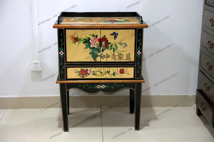 N6986 Four-bucket head-to-head flower, telephone table, telephone corner table bedside table