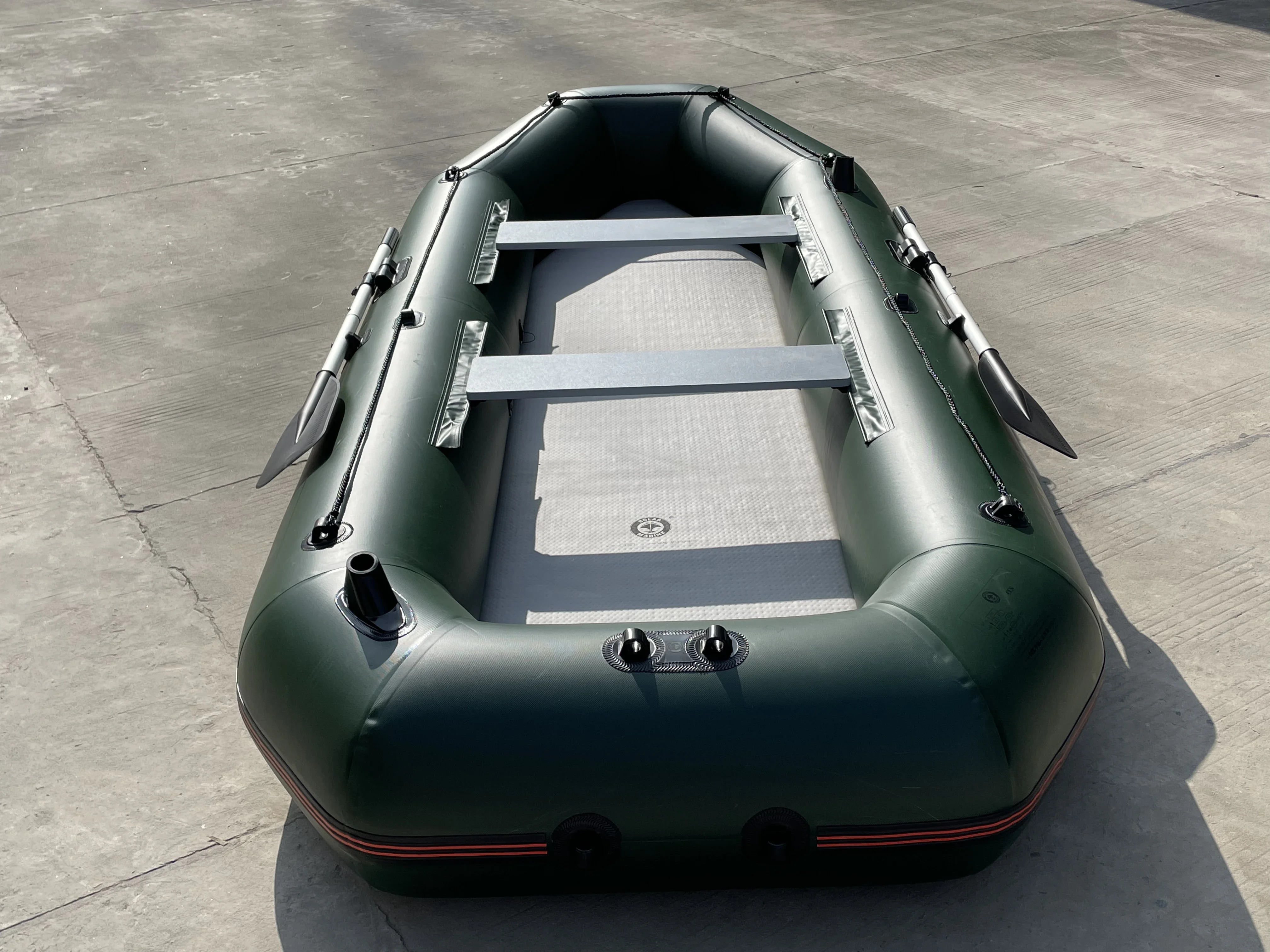 4 Person 270CM Inflatable Boat 3 Layer PVC Fishing Kayak Laminated Wear-Resistant For Rowing Canoe Craft Dinghy