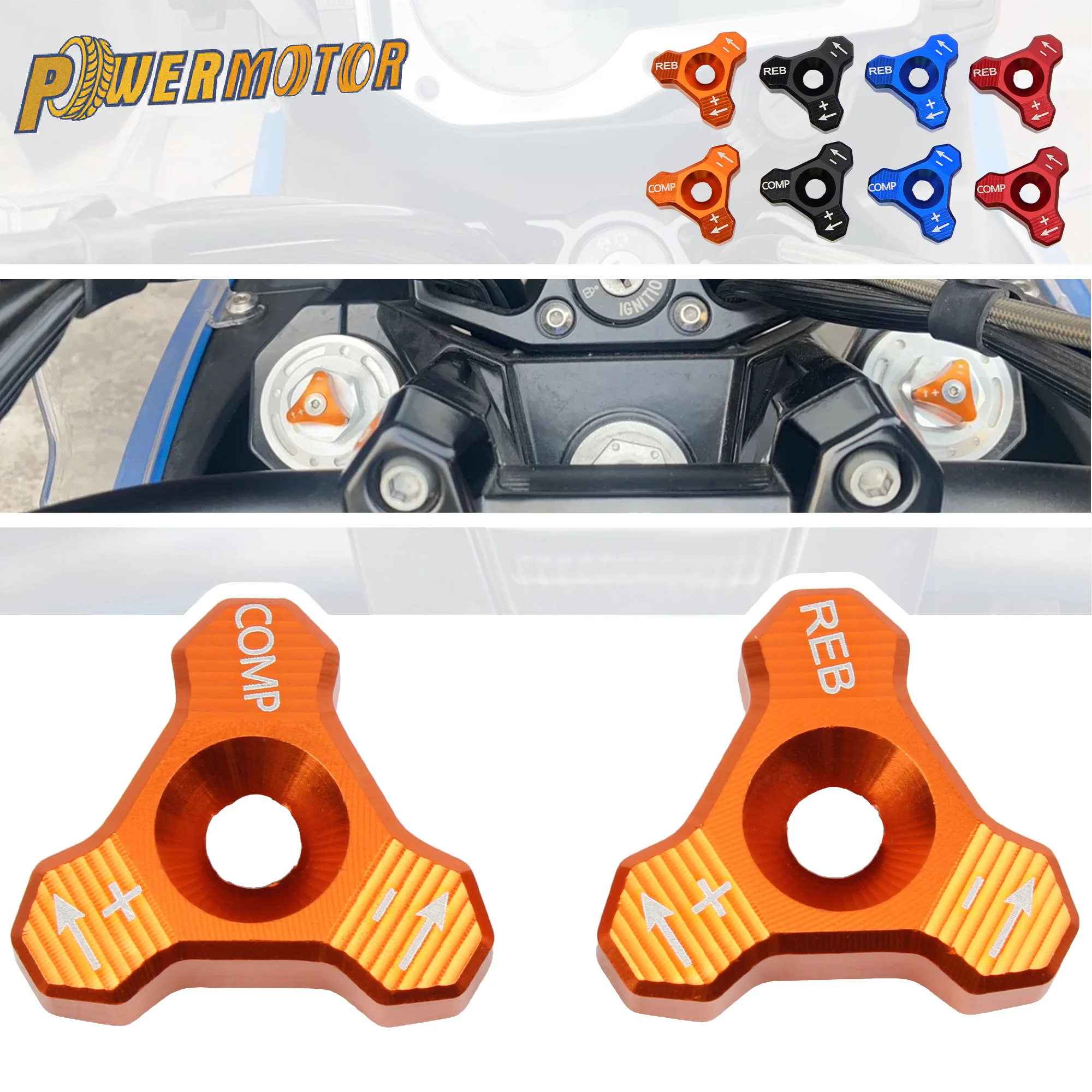 48MM Gabeln Stoßdämpfer Knopf Teller Für KTM EXC EXCF XC XCF XCW SX SXF Für Husqvarna FC TC FE TE 1998-2019 Refit Teile