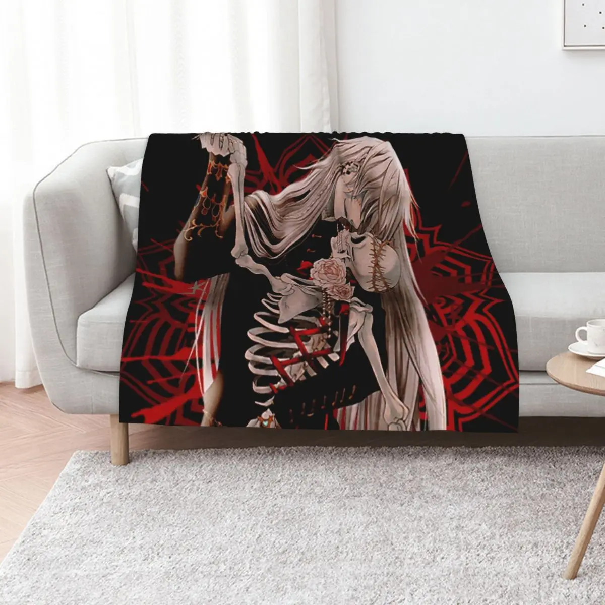 

Undertaker Black Butler Throw Blanket manga Decorative Throw Blankets For Sofas Thermal Blankets