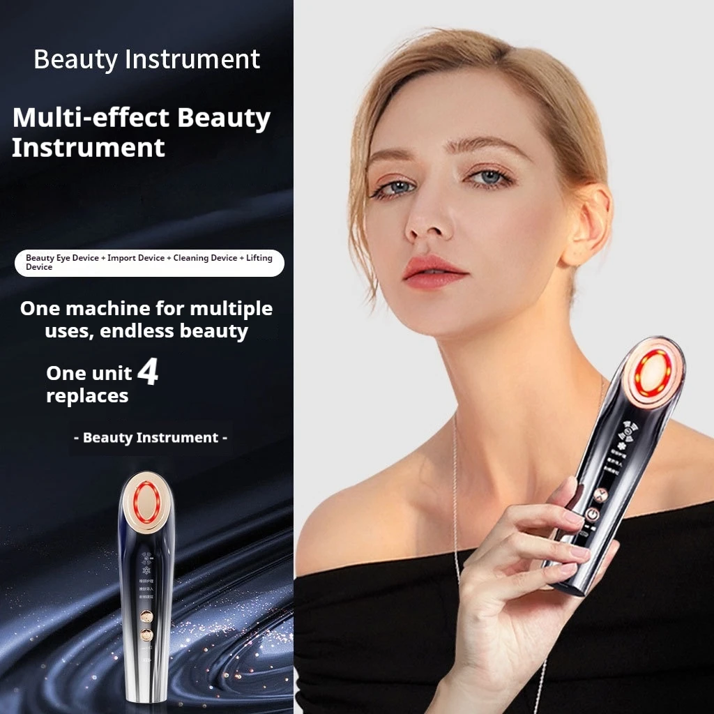 

New Household Facial Massage Lifting Compact Micro-current Facial Red Light Introducer
