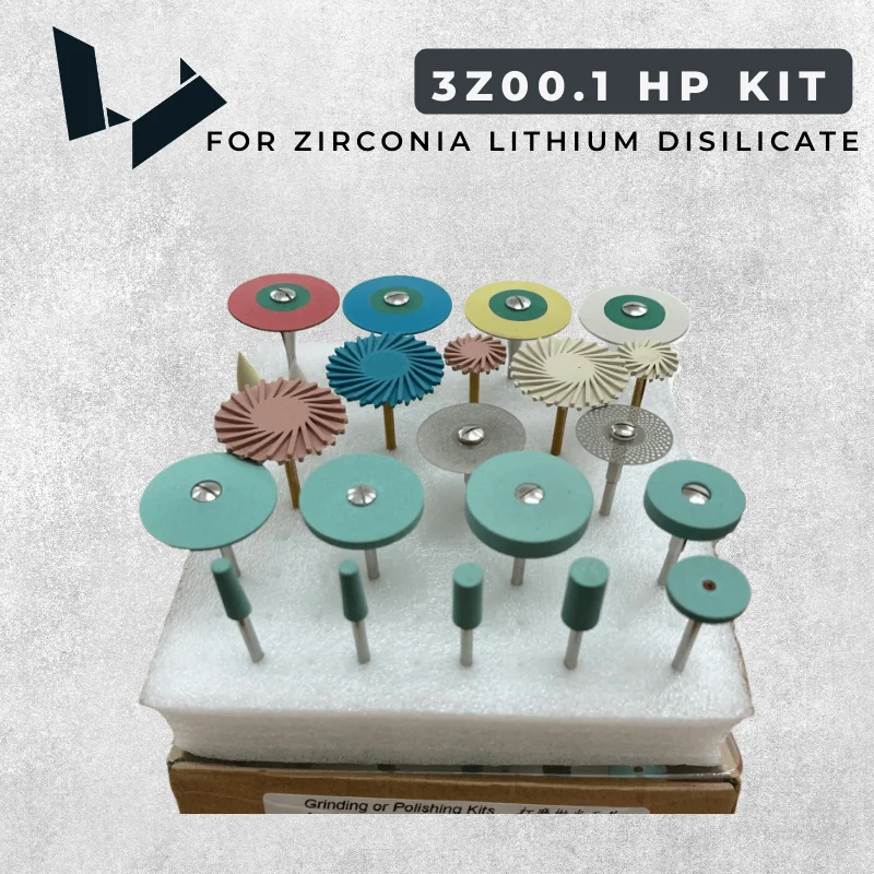 Zirconia Adjusting and Finishing Kit HP Dental Laboratory Tools Lab Polisher Grinding Material Dentistry