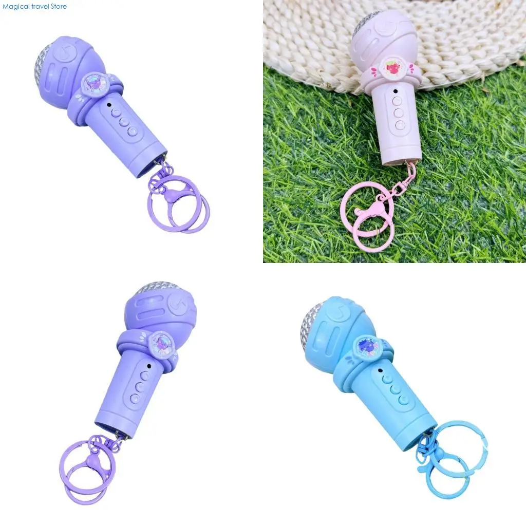 N2UB Kids Voice Recording Keychain Microphone Easy Carry Learning Tool