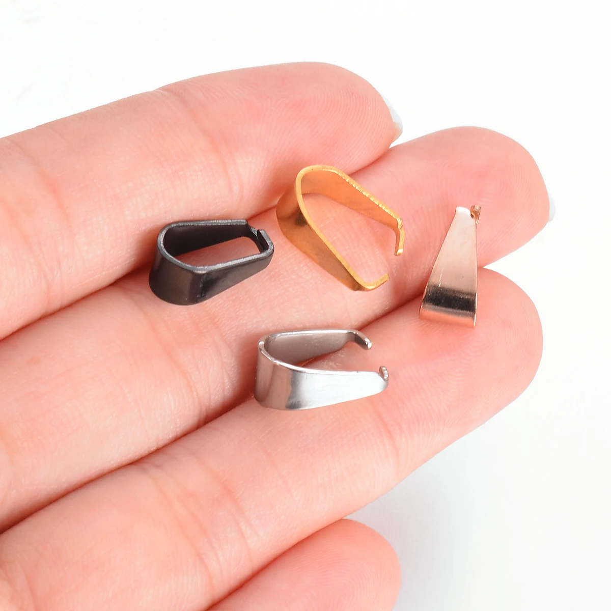 20 Stück Edelstahl-Verschlüsse, Anhänger, Melonenkerne, Schnallen, Anhänger, DIY-Halsketten- und Armband-Verbindungsstücke, Schmuckzubehör – Detail 7