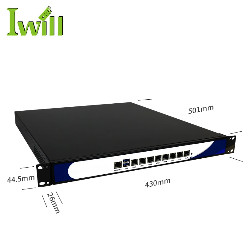 

1U8L C236 I3 I5 I7 1U 19 Inch Server Rack Mount Network Security 2 PCI-E X8 with 4 SFP