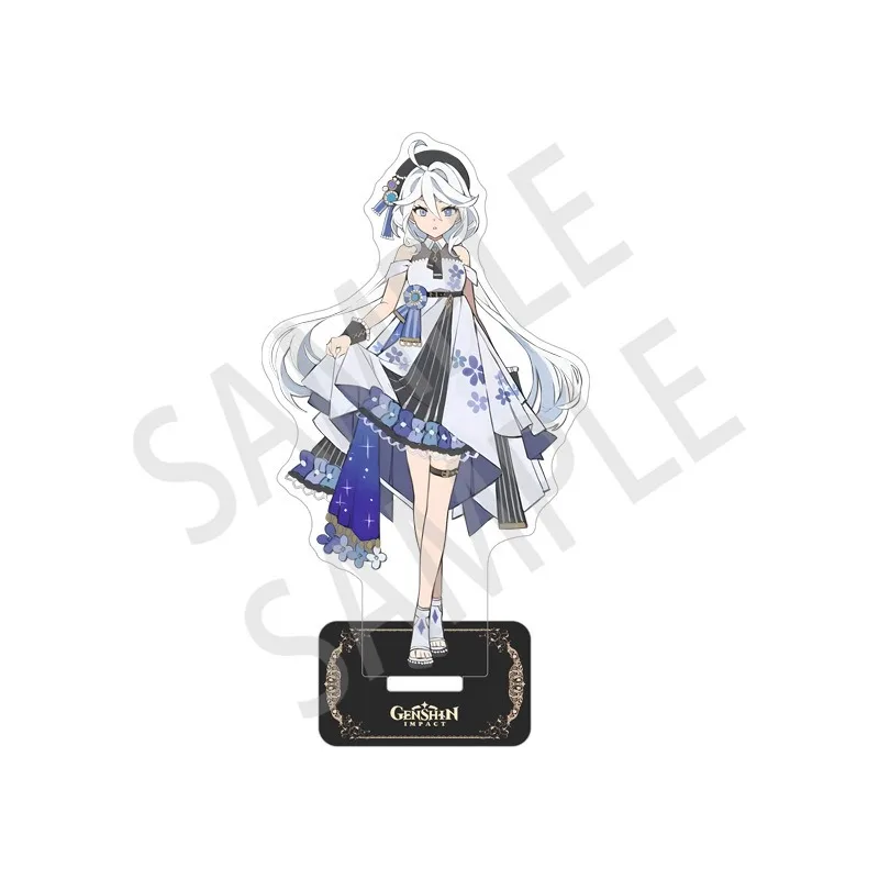 New Genshin Impact Fontaine Aether Clorinde Furina Lynette Navia Neuvillette Acrylic Stand Model Desk Decor Standing Plaque Toys