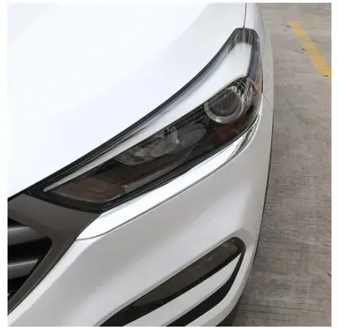 For Hyundai Tucson 2015 2016 2017 2018 Accessories Headlights Eyebrow Eyelids Chrome Decoration Cover Trim Car Styling