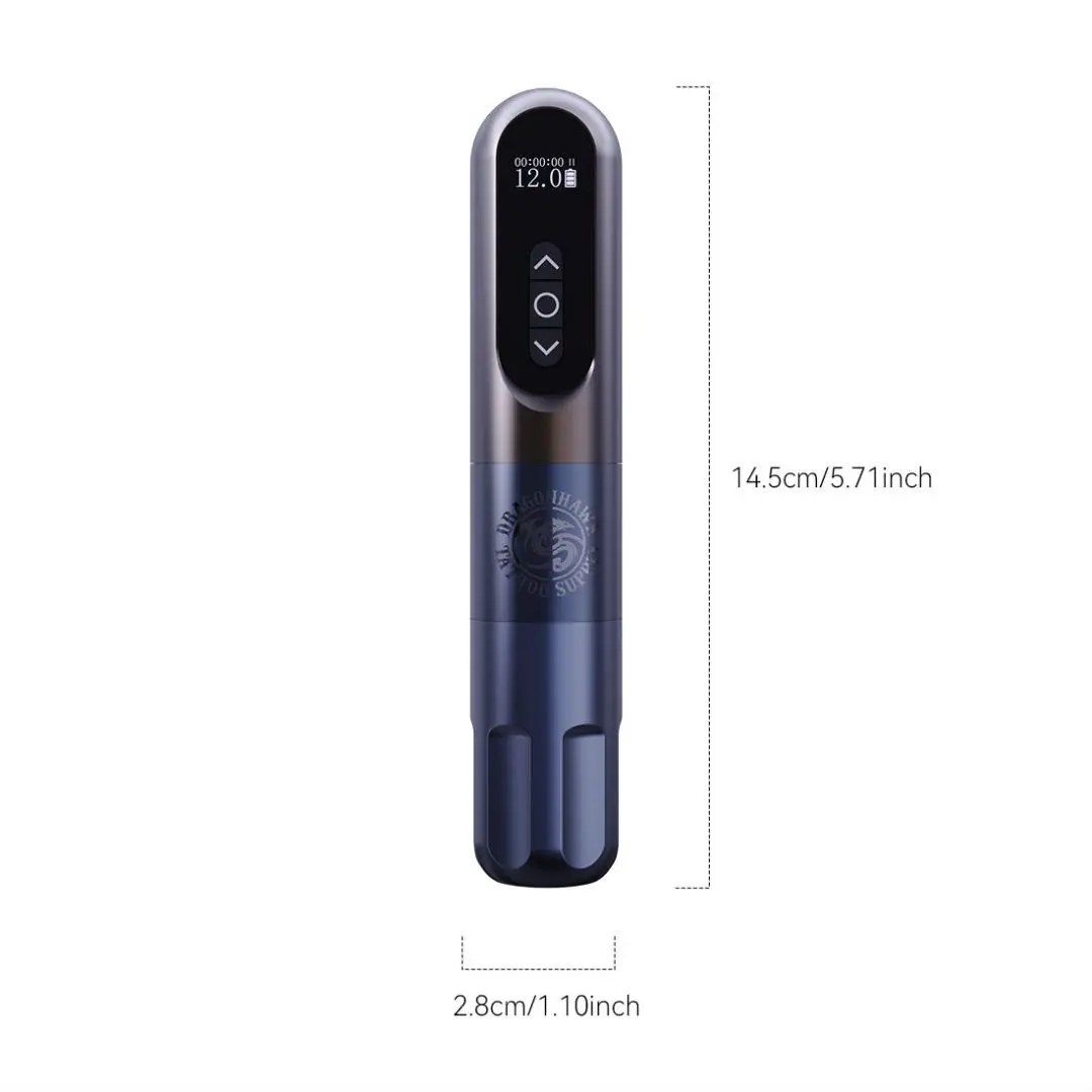 

Dragonhawk Wireless Battery Tattoo Pen Rotary Tattoo Machine for Body Art Digital