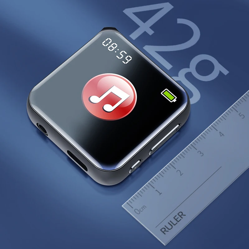 Wireless MP3 Player with Integrated Speaker FM Radio Voice Recorder E Book Reader Alarm Clock and 128GB Memory Card Support