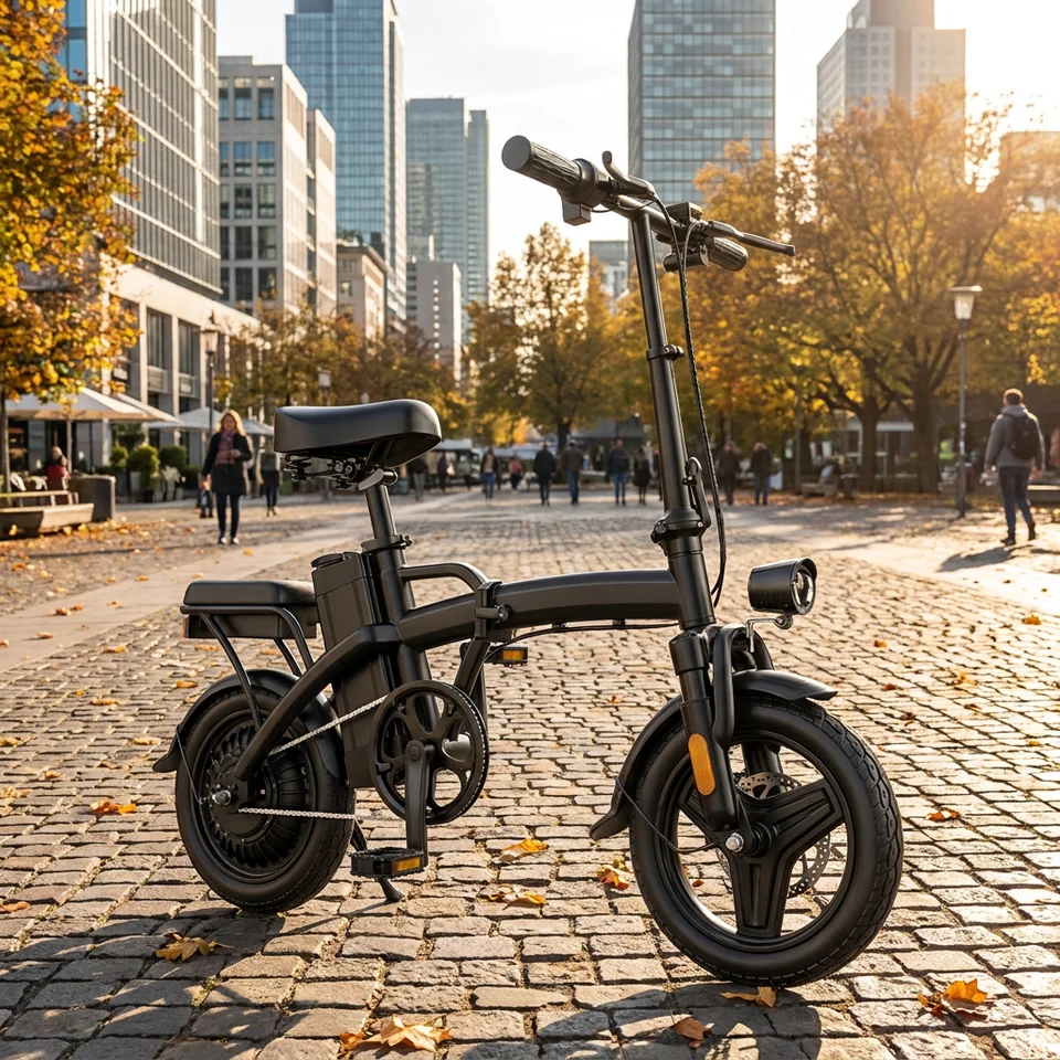 G11 14 Inch Folding Electric Bike 48V 500W 10Ah Battery Max 32km/h 3 Riding Modes Dual Disc Brake Adult Urban Commuter Foldable Ebike image 8