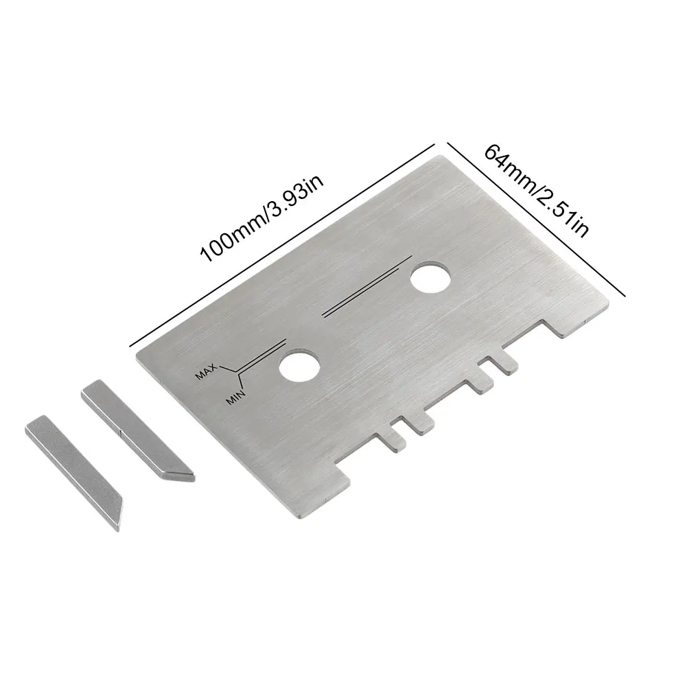 Set di manometri per cassette Kit di misuratori guida ad alta precisione per allineamento meccanico con barra di controllo da 2 pezzi Nastro facile da installare