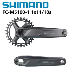 Shimano Deore FC-M5100-1 Crankset 170/175mm 30T/32T 1x11/10S For MTB Mountain Bike Aluminum Alloy Chainwheel Original Shimano