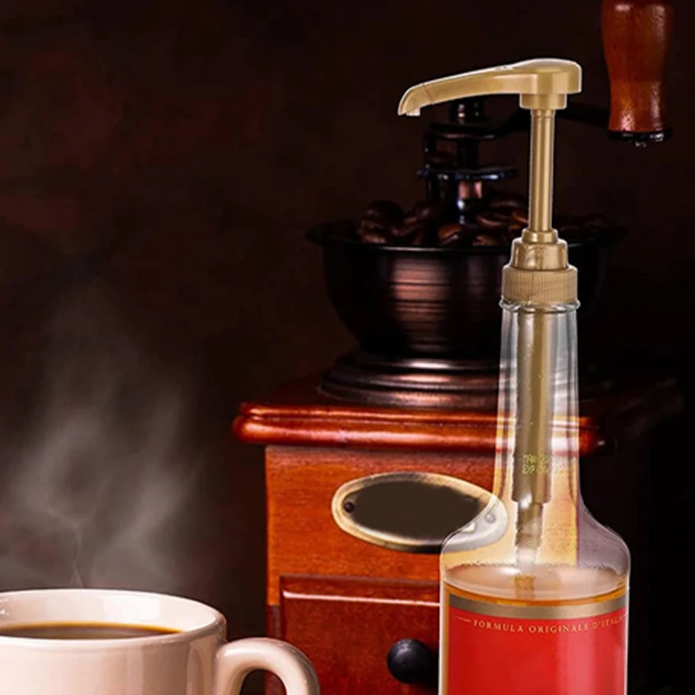 

4 Pcs Press Type Syrup Dispenser Pump Replacement Coffee Syrup Pump For Bathroom Gallon Syrup Jars Boxes High Quality