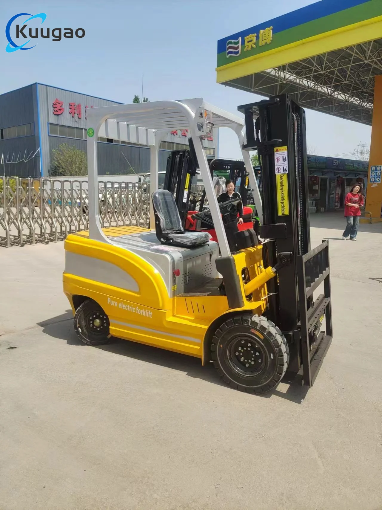 China Electric Forklift Manufacturer 1ton 2 Ton Battery 72v Factory Customization lithium Battery Hydraulic Forklift 3 Ton Price