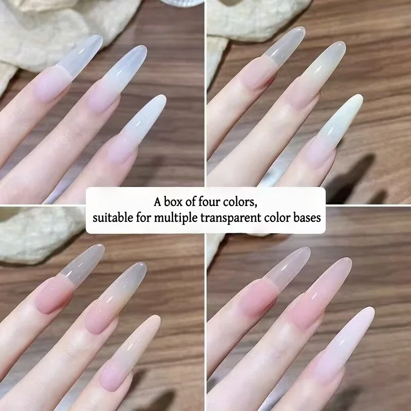 Vierfach-Gitter-Nagel-Concealer-Patting-Gel – Concealer für Farbverlauf und Malerei. LED-Härtung, hochsättigendes, waschfreies Gel, glänzend – Detail 3