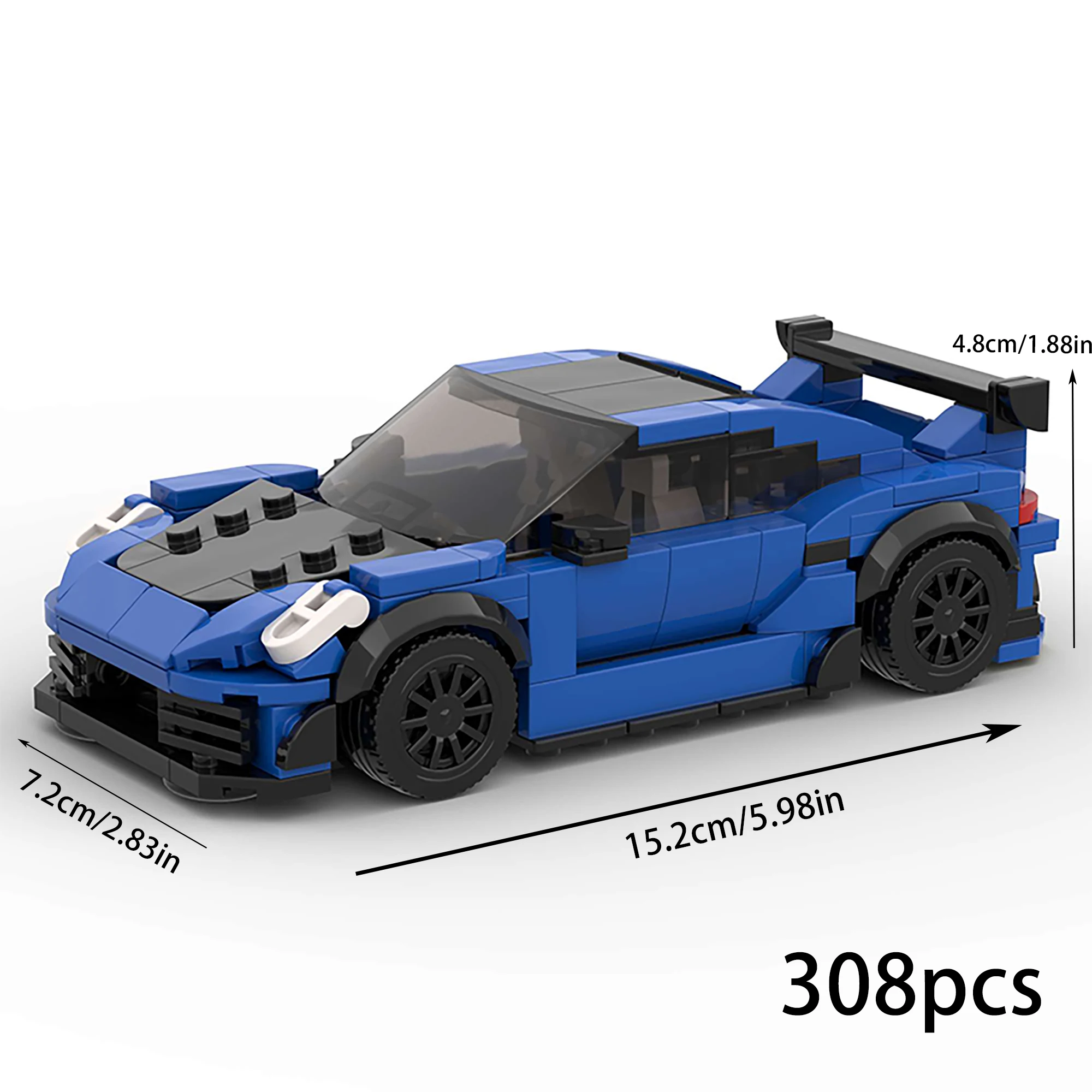 Speelgoedraceauto Moc Model Puzzelblokmontage Voor Kinderen