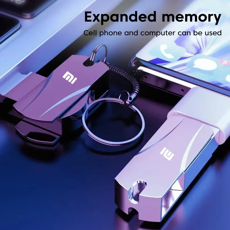 Xiaomi 2TB Usb Flash Drives Usb 3.0 High-speed File Transfer U Disk 1TB 512GB Ultra-large Capacity Metal Waterproof Usb Memory