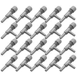 New Style Aquarium Fish Oxygen Air Line Tubing Flow Control Valve 20 Pcs Gray