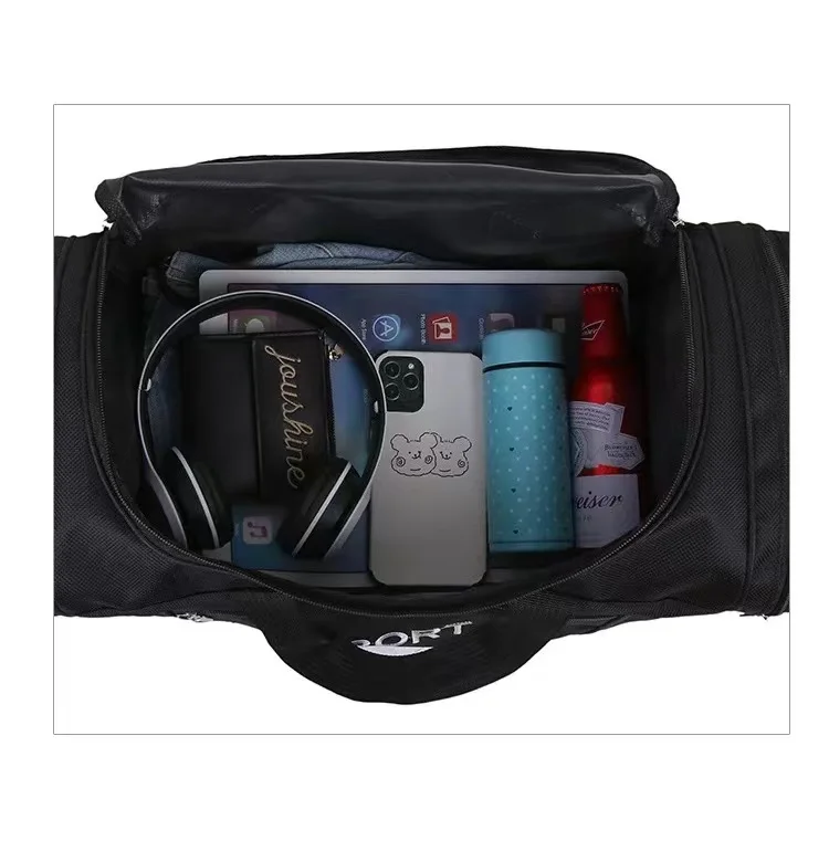 Foldable Travel Bag Luggage Gym Bag with Zippers Handles Lightweight Sports Equipment Organizer with Shoulder for Men Women