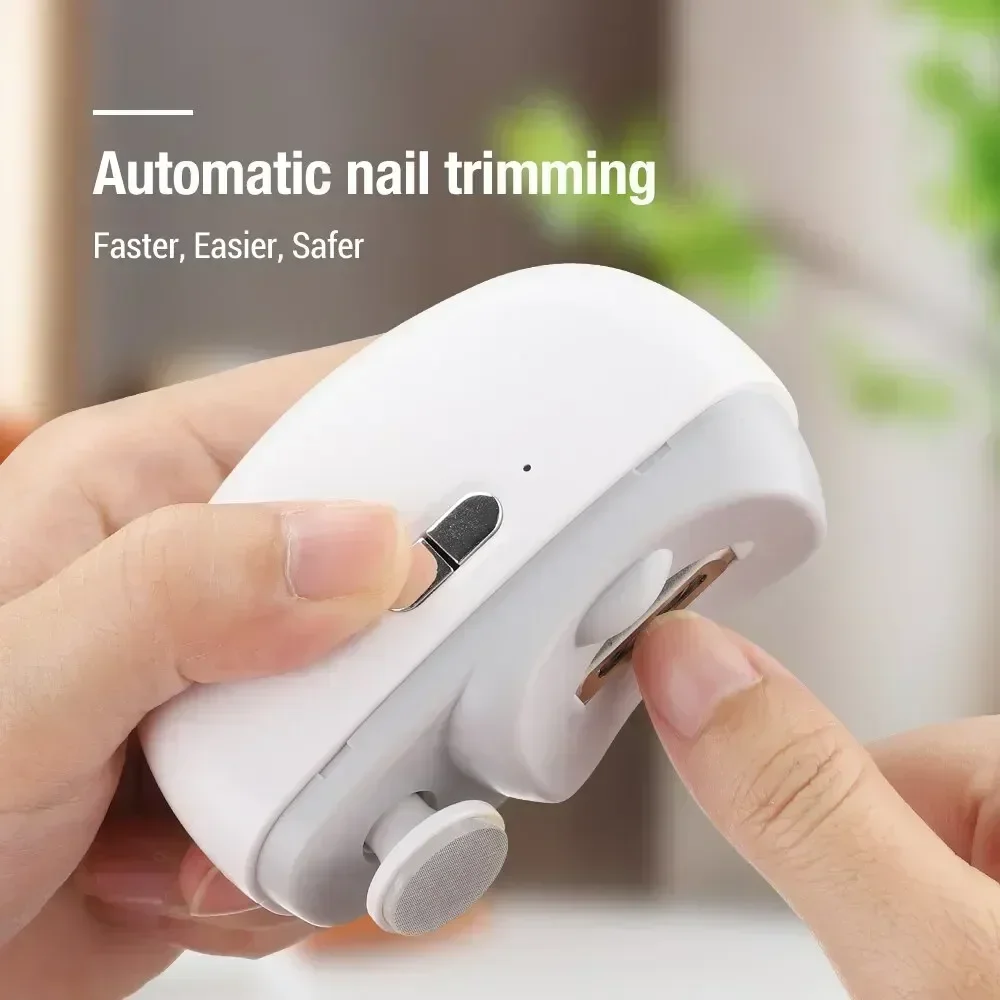 Hot Electric Nail Clipper Grinding and Polishing 2 in 1 Multifunctional Portable Automatic Nail Grinder Electric Manicure Tool