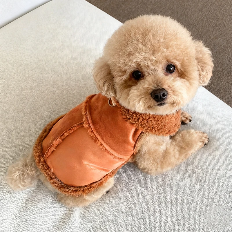 Warm Suede Vest Dog…