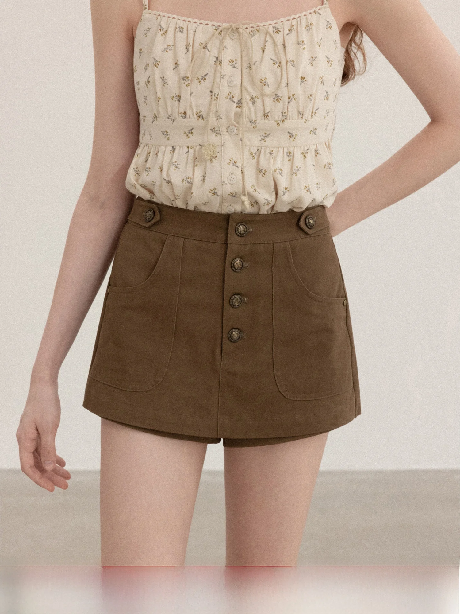 

Американская ретро-юбка А-силуэта с высокой талией, облегающая, женская, повседневная, весенняя, универсальная, мягкая и удобная.