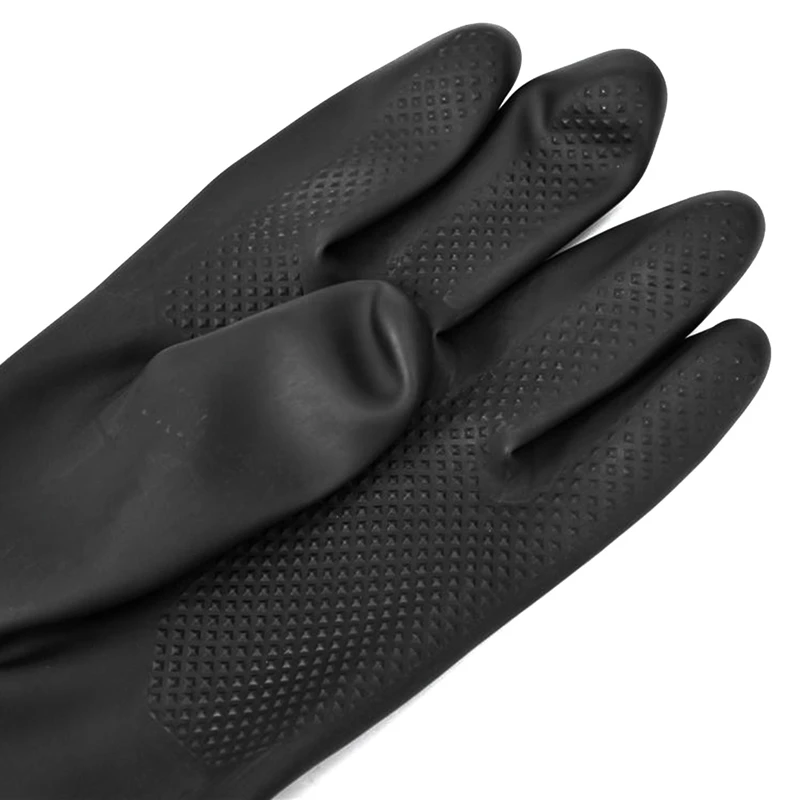 Blast Rubber Gloves For Sandblasting Sandblaster Sand Blast Cabinet Sandblasting Gloves Sandblaster Parts 60Cm Black Easy To Use