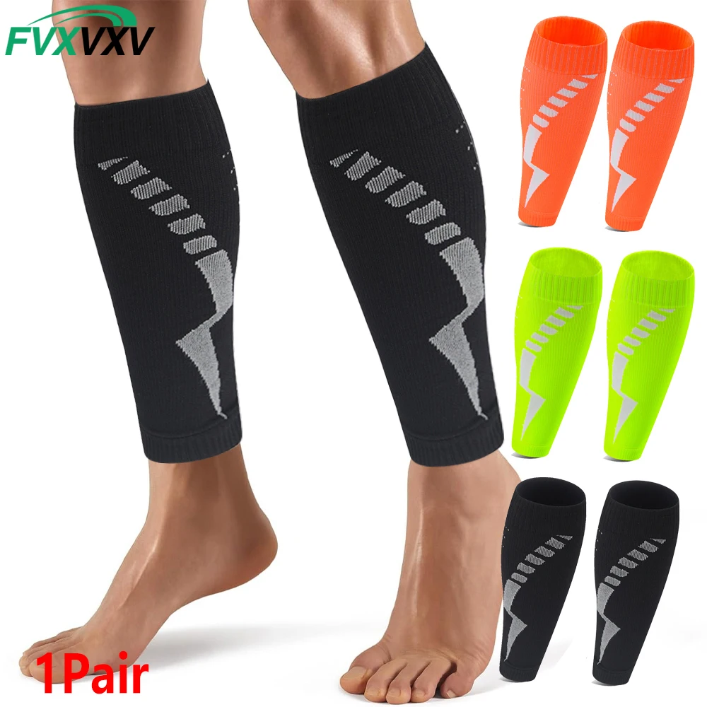 Calf Compression Sleeve for Men & Women Footless Compression Socks Support Runners Leg Sleeve Shin Splints Pain Relief