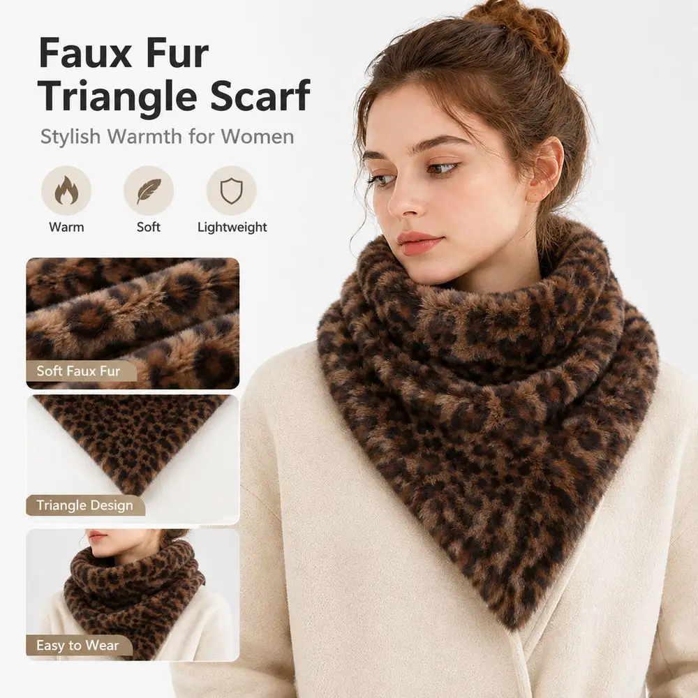 New Faux Fur Faux Fur Scarf Long Wrap Warm And Cozy Scarf Multicolor Soft Neck Warmer Winter Outfits