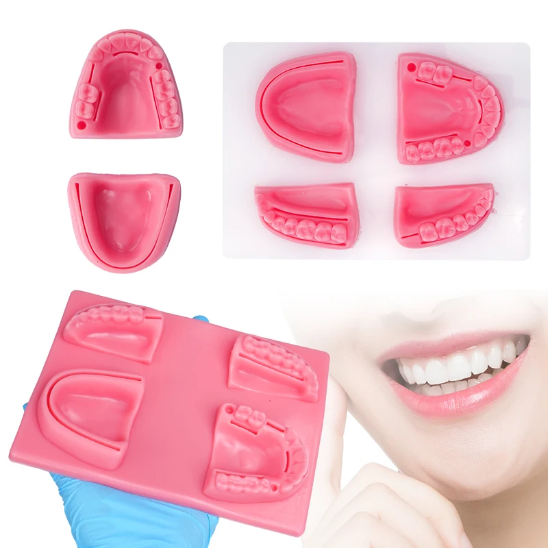 

1set Dental Oral Gingival Suture Module Silicone Gum Periodontitis Suture Pad Surgical Wounds Teaching Practice Training Model