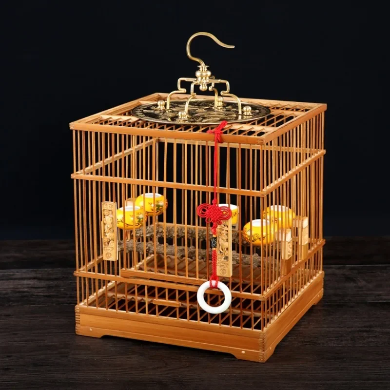 Bamboo bird cage bird cage large birdhouses for outside household boutique handmade old bamboo bird cage palomas