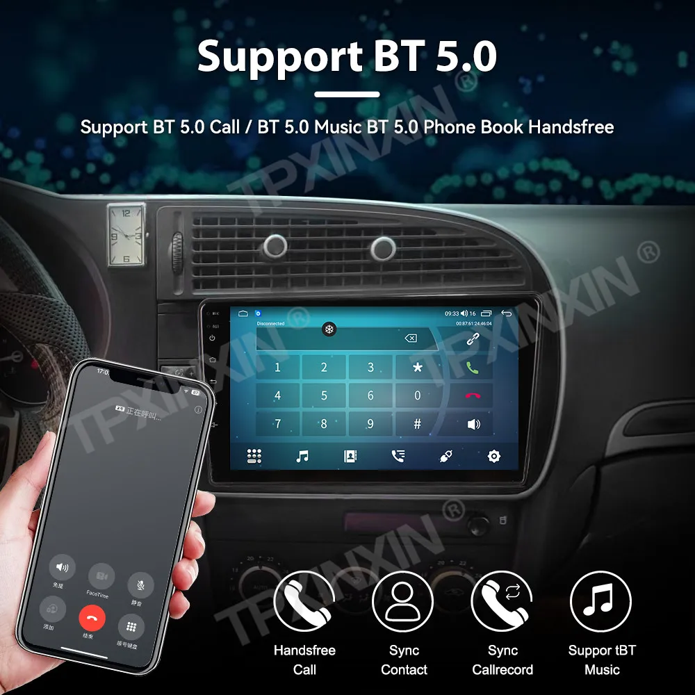 

Car Radio With Android 13 Screen Automotive Multimedia For SAAB 2007 2008 2009 2010 2011 GPS Navigation Carplay Head Unit 9 Inch