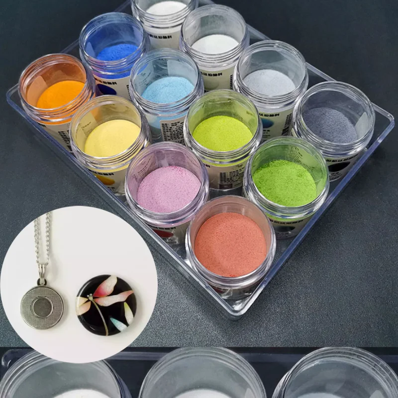 Прозрачный высокотемпературный эмалированный порошок из чистого серебра, 30 г/коробка