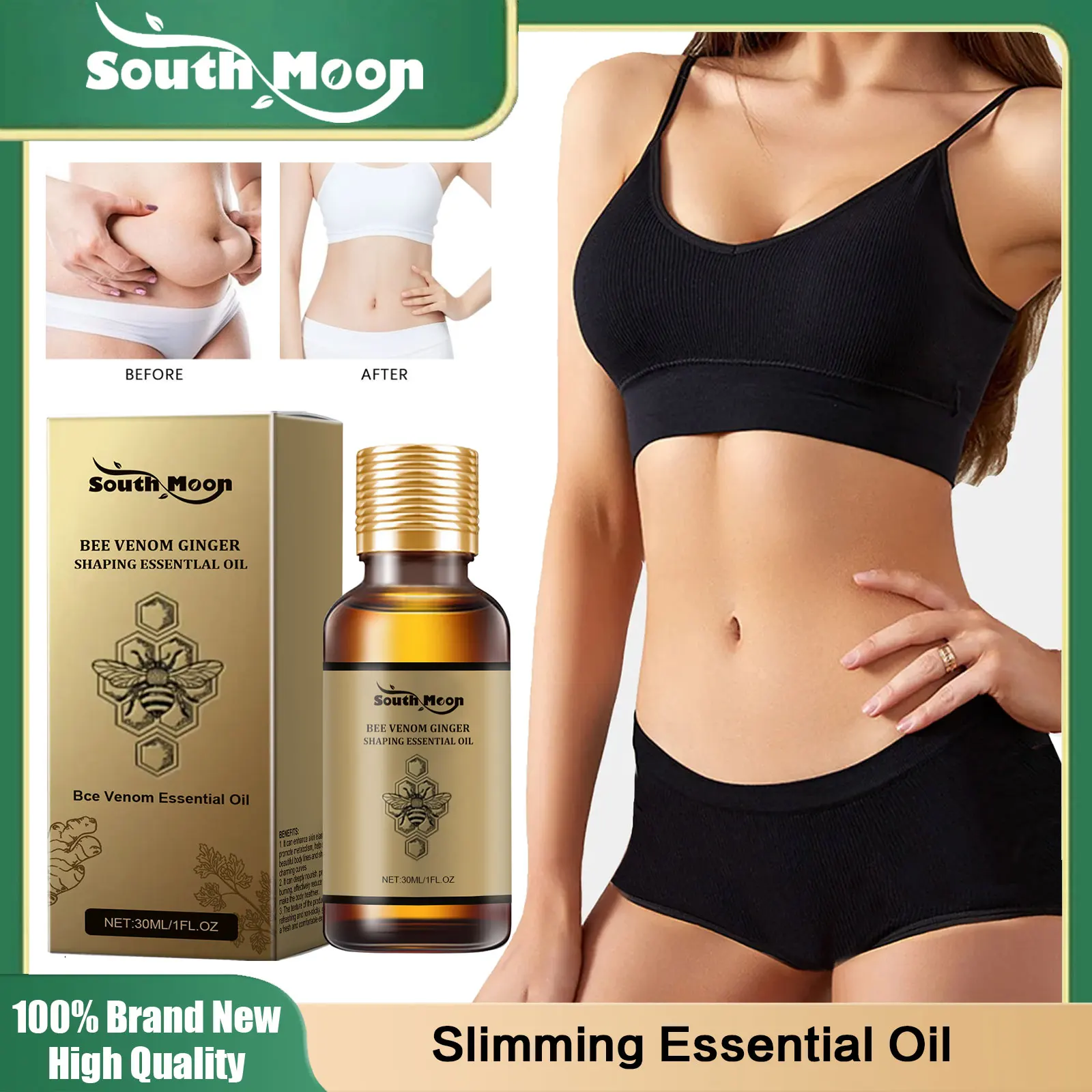 

S-limming Essential Oil Anti Cellulite Fat Burned Weight Loss Thin Arm Leg Waist Firmer Tightening Belly Body Shaping Serum Care