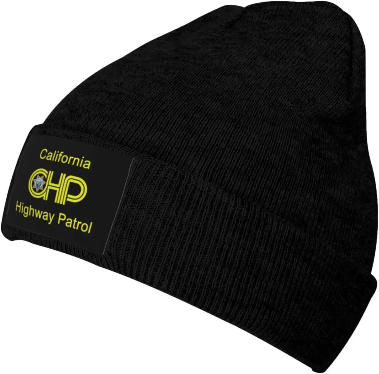 Highway Patrol Chp Print Beanie Knitted Hat Woolen  Warm Fashion Outdoors Knit Cap Unisex