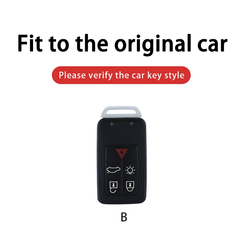 Leather Car Key Remote Cover Full Case For Volvo S60 S80 V60 XC60 XC70 S60L V40 XC90 Auto Keychain Protection Accessories Ring