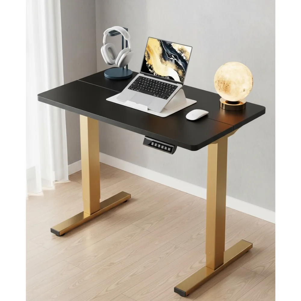

32" Electric Standing Desk Adjustable Height, 4 Memory Settings, Sit Stand Up for Home Office & Computer Workstation
