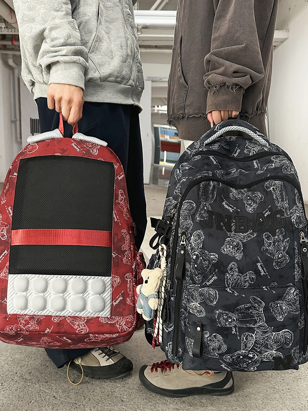 Large Capacity School Bag 2024 New Style Travel Backpack for Junior And High School Girls Lightweight Dual-Shoulder Bag