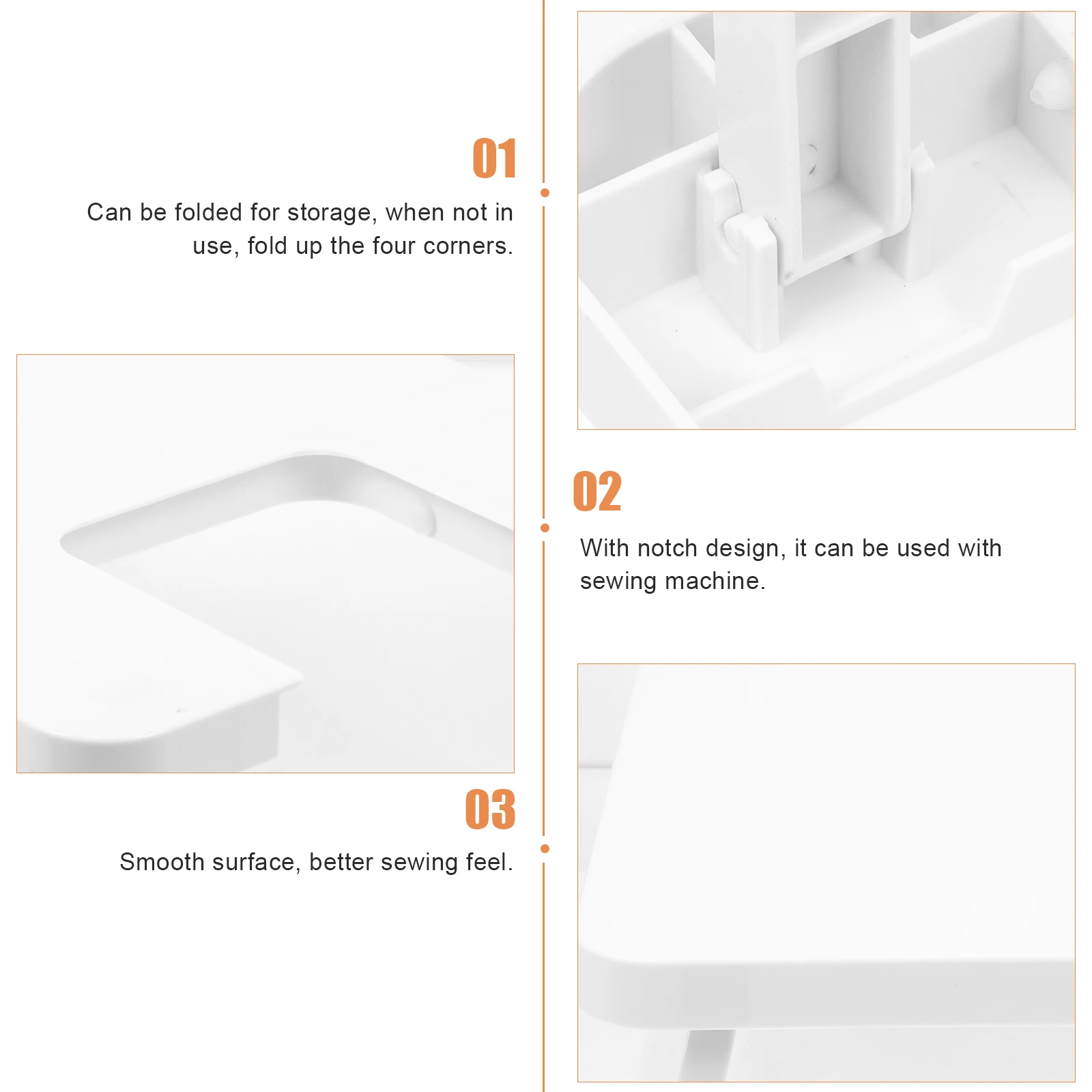 

1Pcs Durable Plastic Extension Table for Electric Sewing Machine Practical Function Fine Workmanship Tailor Accessory