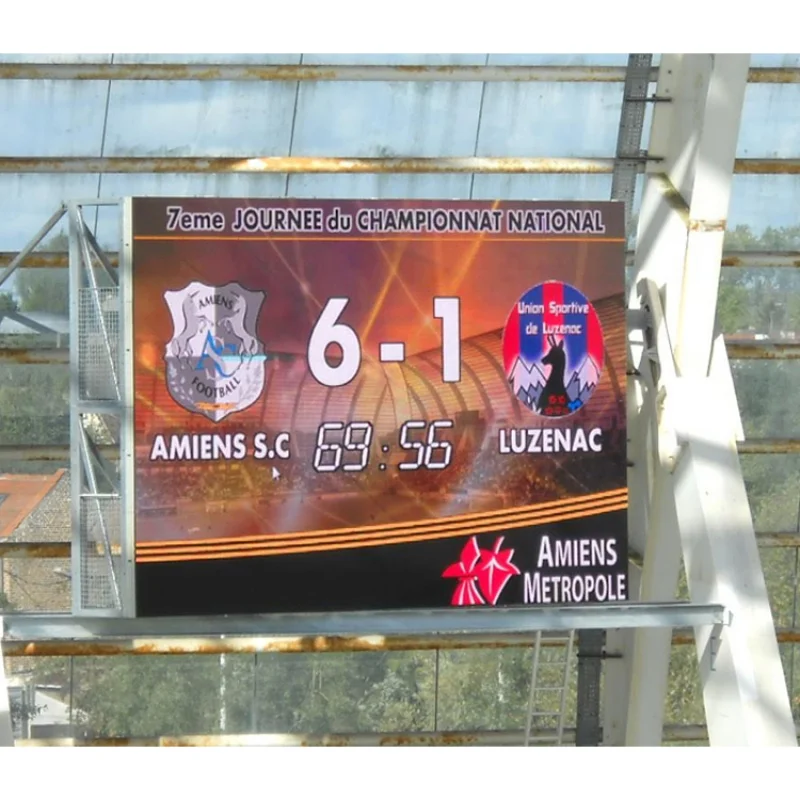 Layar LED Pagar Stadion custom.P16, Panel LED Perimeter Stadion, Iklan Elektronik Stadion
