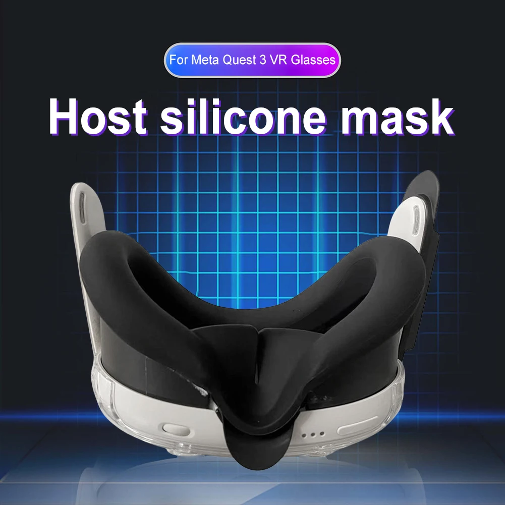 Sweatproof Eye Mask para Meta Quest 3,Soft Headset, Face Connector com Nose Bridge Bracket Design