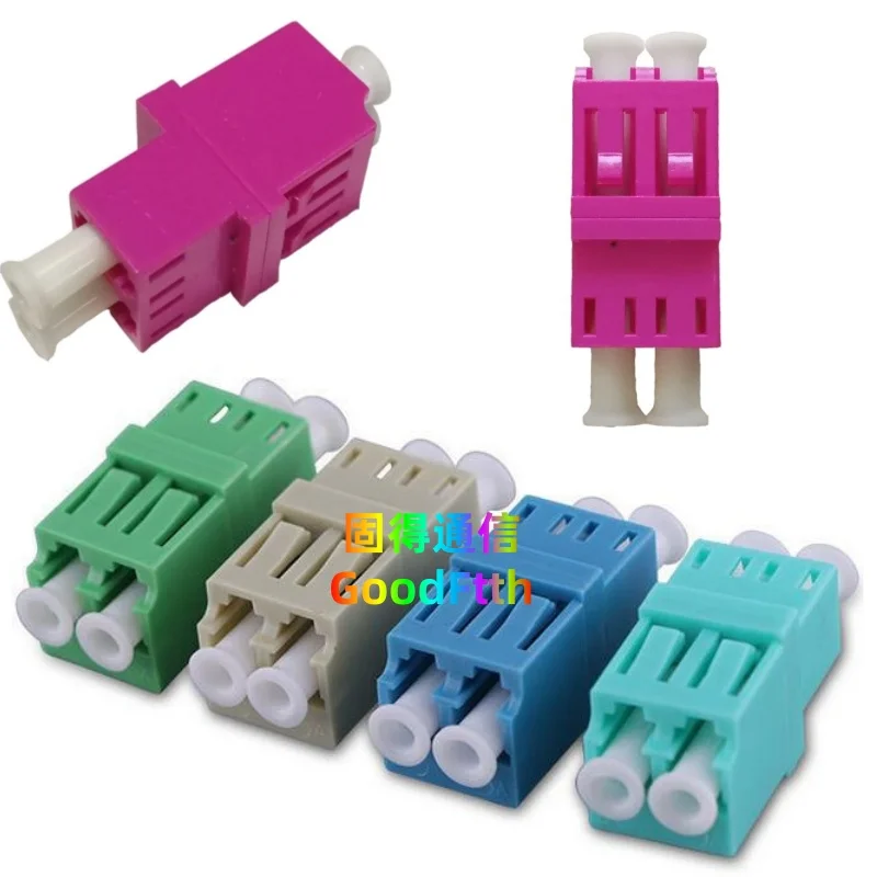 

Fiber Adapters LC-LC Duplex High-Low Shape Adaptors Zirconia Sleeve Coupler GoodFtth