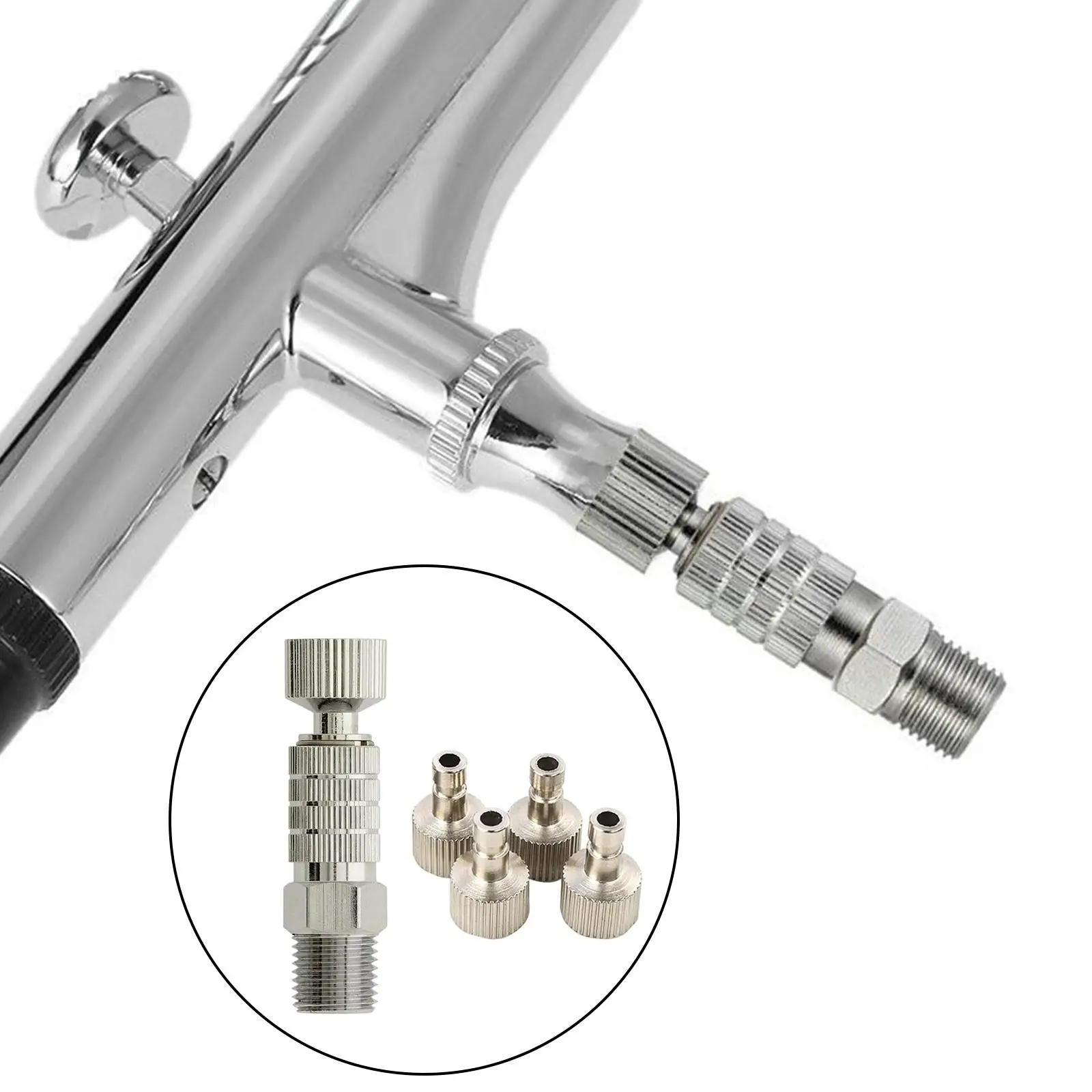 

Airbrush Quick Disconnect Switch with 5 Male Connection for Accessories