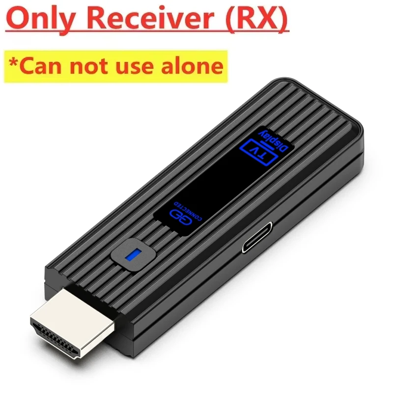 Draadloze HDMI-compatibele videozender en ontvanger Extenderkit TV Stick Dongle-adapter voor pc-camera Laptop naar monitor TV