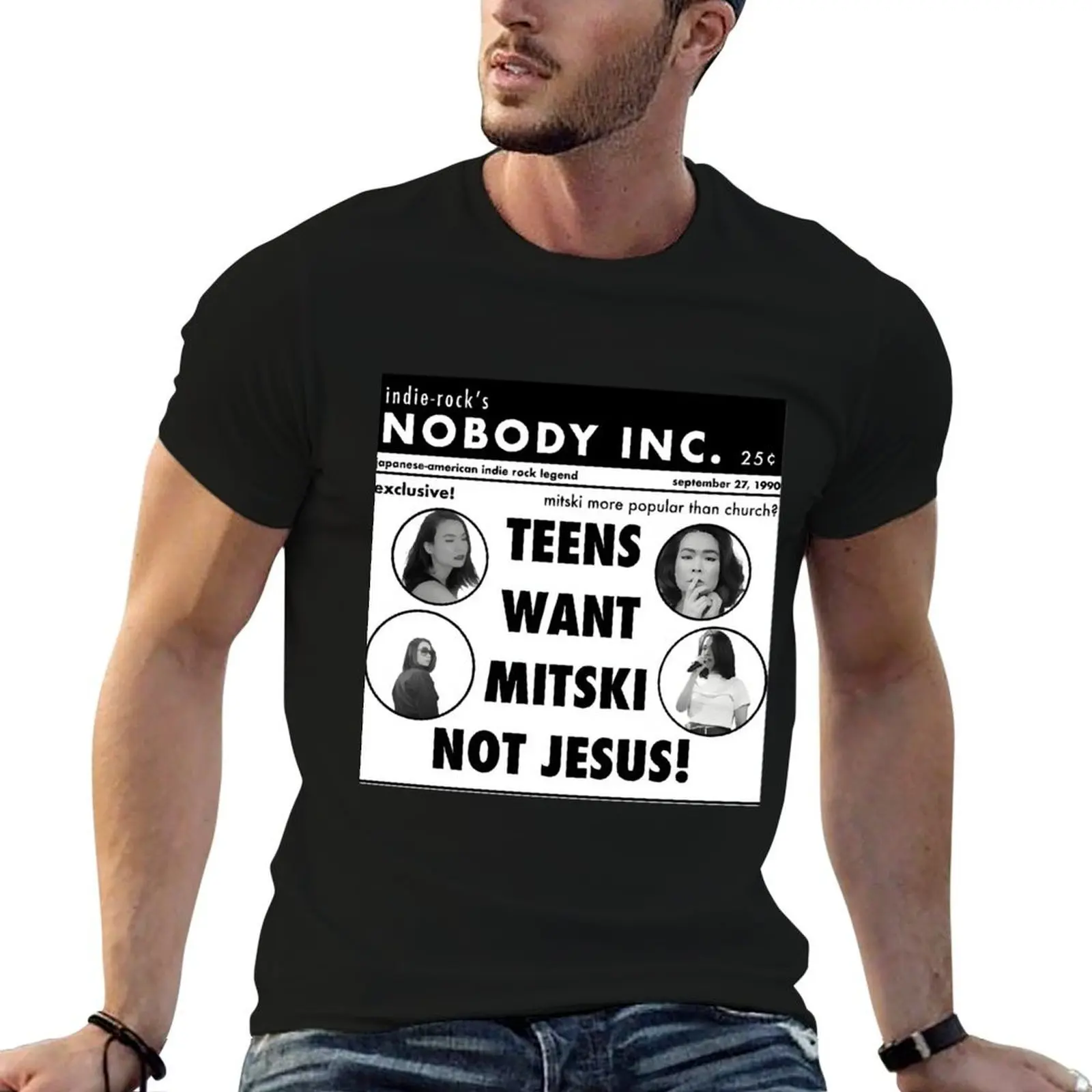 

mitski newspaper Classic T-Shirt anime t shirts oversize man t shirts for men casual T-Shirt