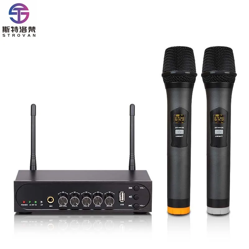 

Portable Wireless Karaoke Microphone New Design Handheld Metal Mic Omni-Directional Polar Pattern for Family KTV Parties Home