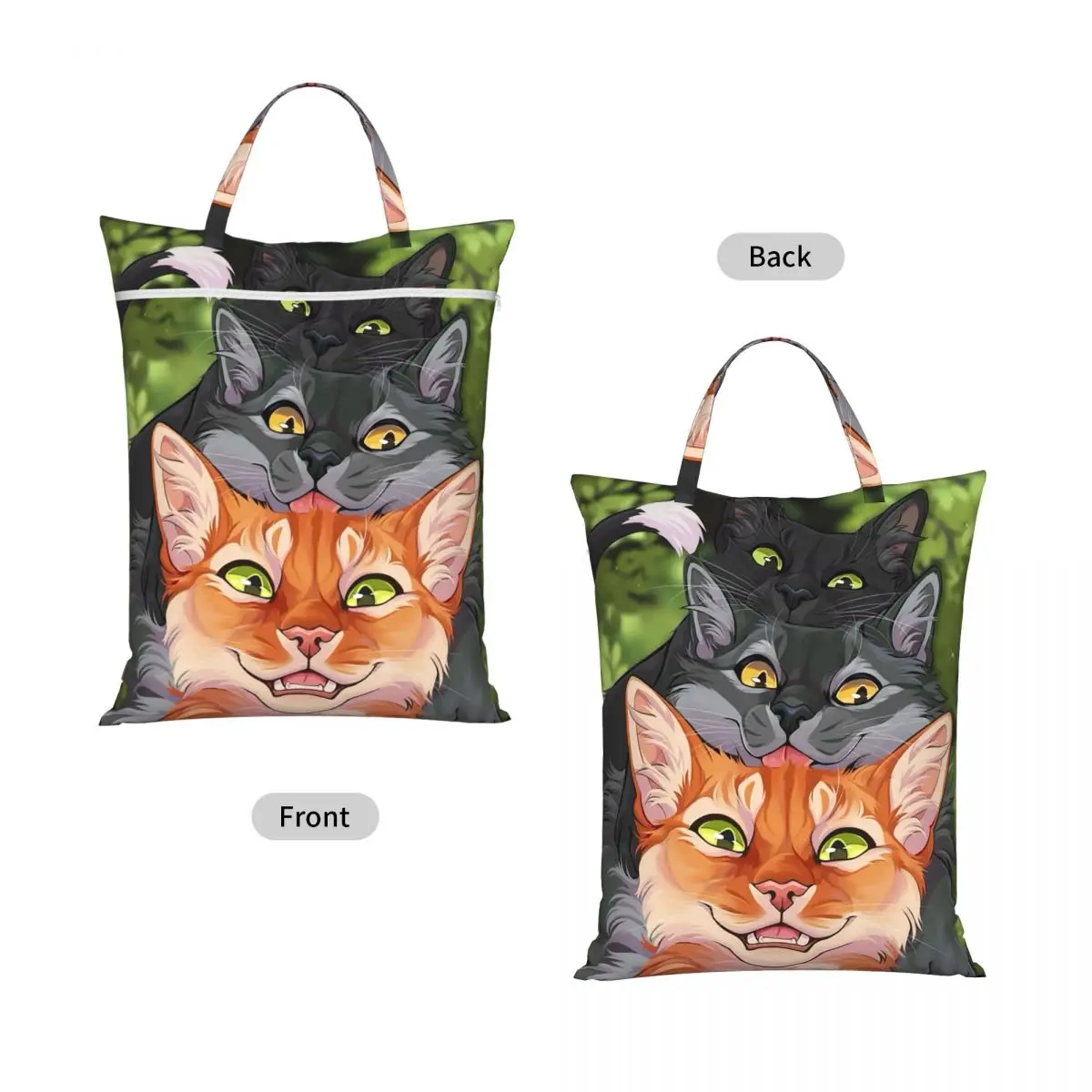 Warrior Cats Laundry Collector Folding Laundry Basket Home Organizer Washing Basket Home Organizer