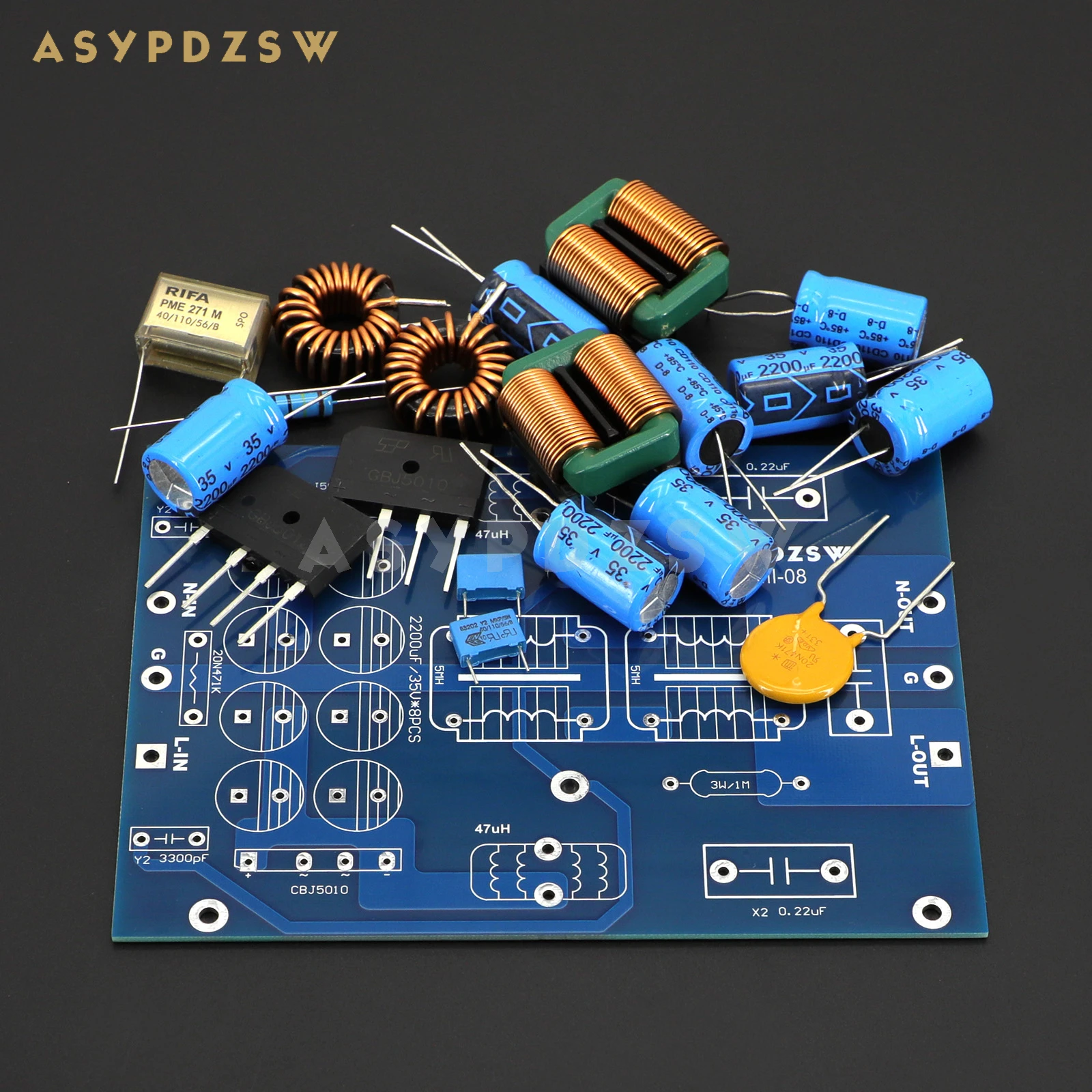 Hihfi-超低ノイズフィルター,取り付けキット,仕上げボード,浄化用15a,ソケット,EMI-08,emi ac