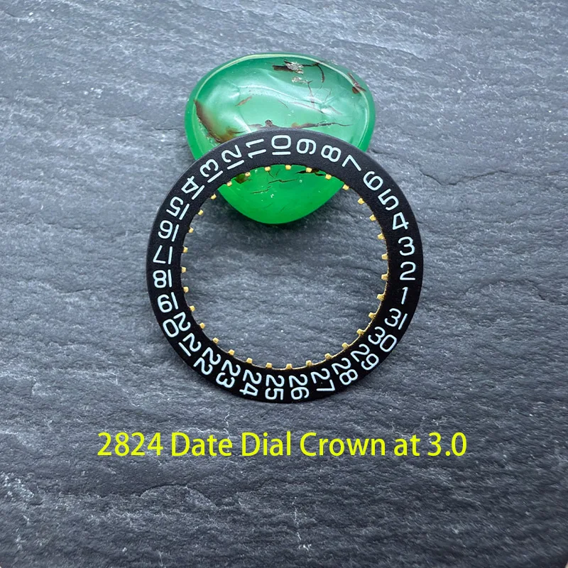 ETA 2824 تاريخ الحركة قرص العجلة مناسب 2824 تاريخ اليوم الحركة الميكانيكية عند 3.0/6.0 تاج عند 3.0 2824 أجزاء قرص عجلة الحركة #4